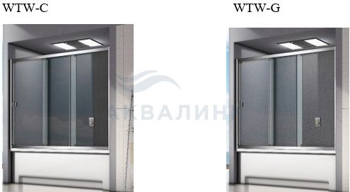 Шторка на ванну Good Door SCREEN WTW-150-G-CH 1500х1400 грейп Распродажа с магазина!