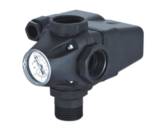 Реле давления Rommer KRS-7 для водоснабжения со встроенным манометром 