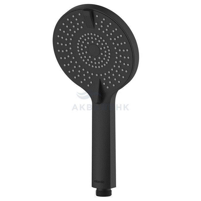 Лейка для душа Milardo Рора (Rora) 4 режима ROR4FBRM18 черная матовая