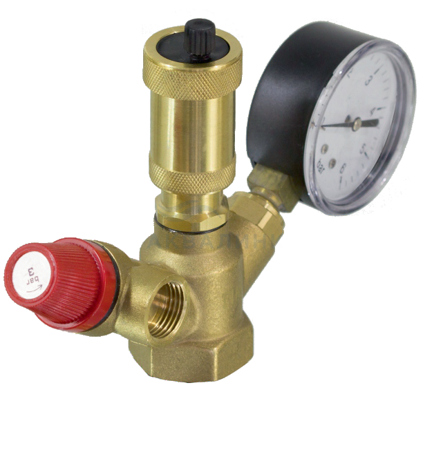 Группа безопасности TIM для котла, МИНИ 1"-3 бар JH1024-3