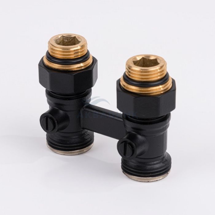 Узел нижнего подключения Delta проходной G 3/4 x 1/2 D=50 MM RAL9005