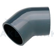 Угольник Комстэт ПВХ клеевой (PVC-U) Ø032х45° pn16