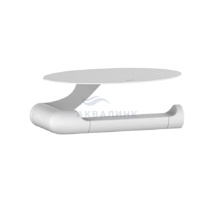 Держатель для туалетной бумаги с овальной полкой Iddis NOA белый матовый NOAWT00i43