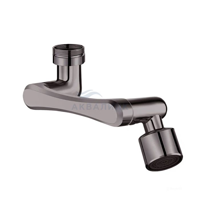 Насадка на кран MELODIA Eco (Эко) с удлиняющей поворотной насадкой М24-F22 MKP21037BLgn оруж.сталь