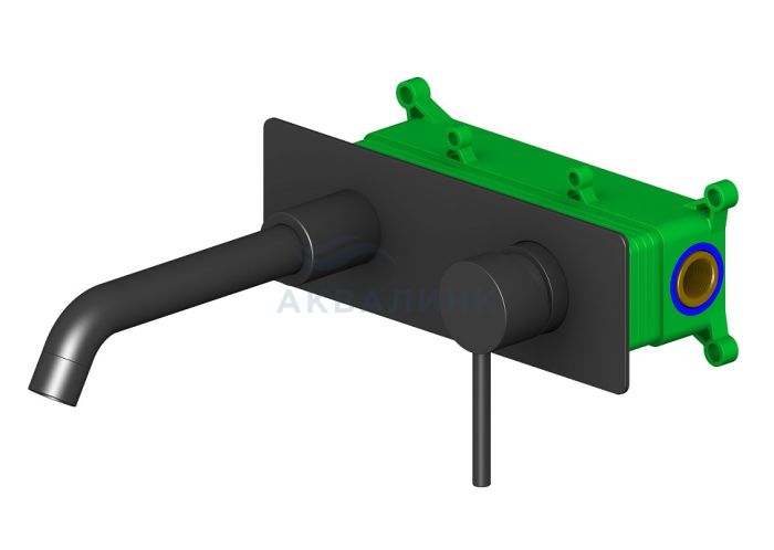 Смеситель для раковины Timo Saona 2371/03SM скрытого монтажа, черный матовый
