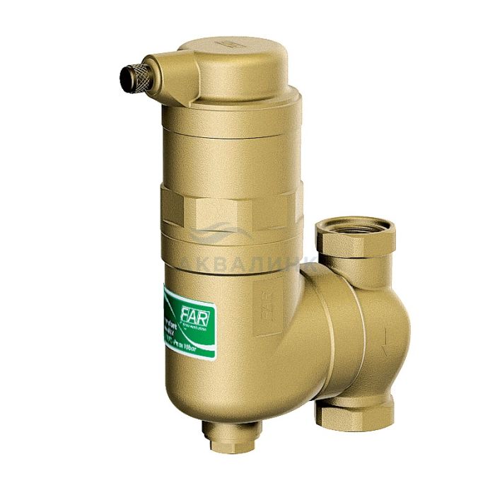 Деаэратор Far компактный с поворотным соединением 3/4 "ВВ, хром FA225434C