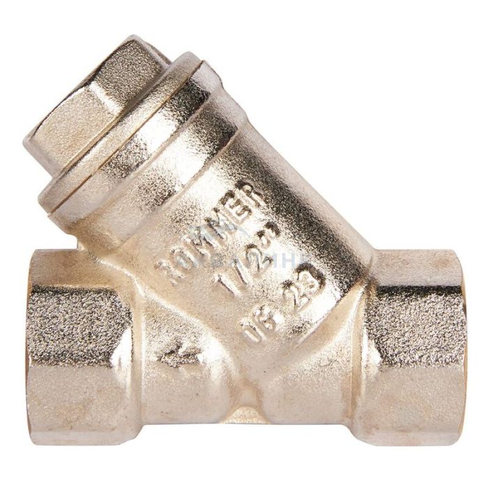 Фильтр косой Uni-fitt 1/2" латунный с отверстием для пломбировки 211G2000