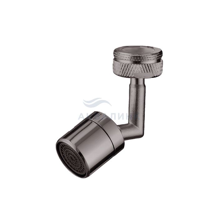 Насадка на кран MELODIA Eco (Эко) с регуляцией направления струи М24-F22 MKP21038BLgn оруж.сталь