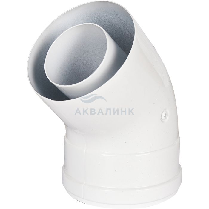 Отвод ROMMER промежуточный 1-раструбн. 45 гр. 60/100 RCA-6010-000045